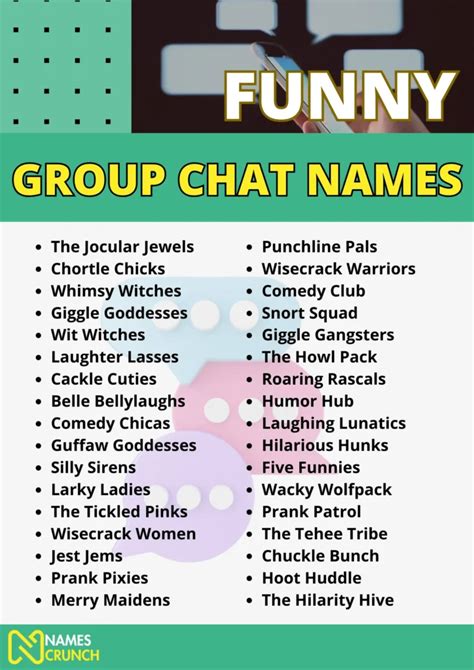 funny geoup chat names|unique group chat names.